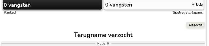 Undo Requested (in Dutch)