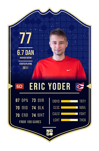 Player Card Eric Yoder