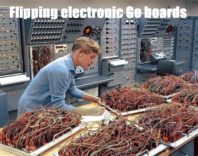 flipping electronic Go boards
